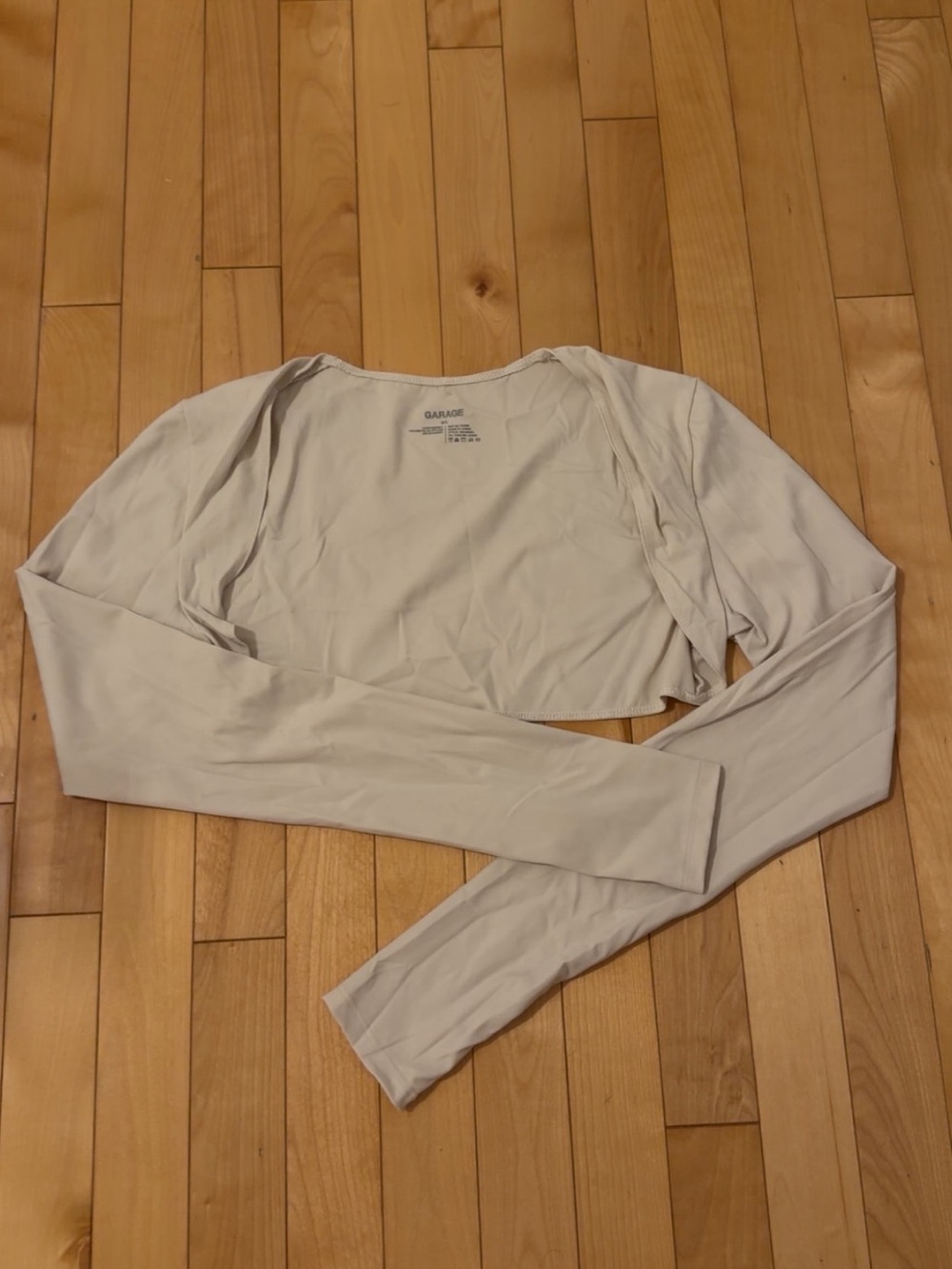 Garage Women's Long Sleeve Active Shrug - Beige